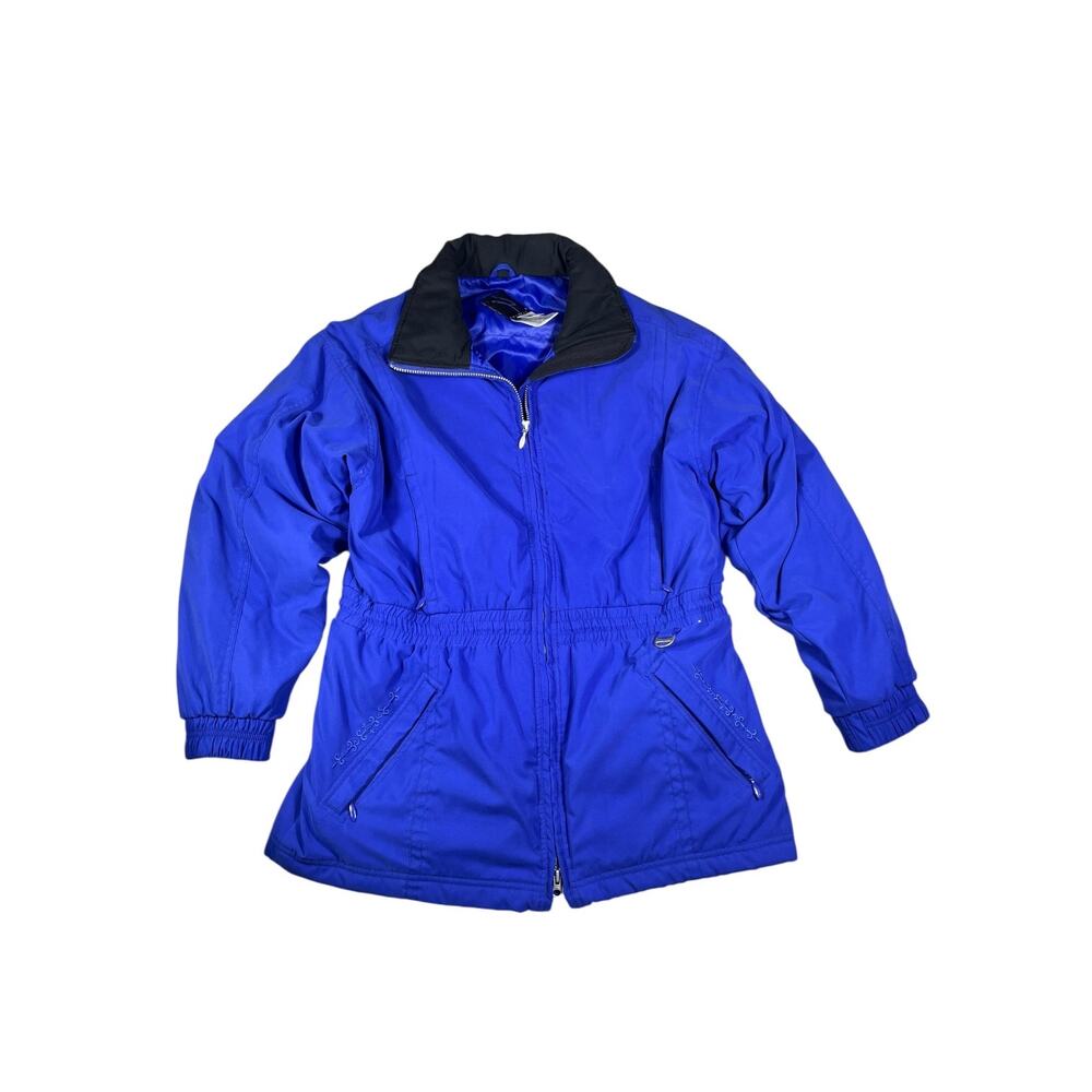 Rawik Womens Blue Insulated Ski Jacket Size 8 Thermolite Winter Coat Full‎ Zip